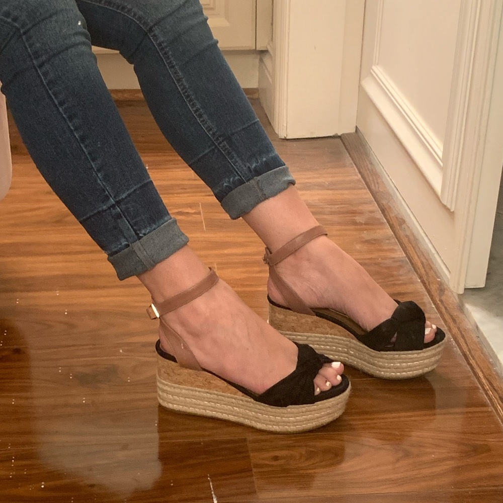 Brazilian brand Espadrille Wedge Black Suede - Picture 6 of 7